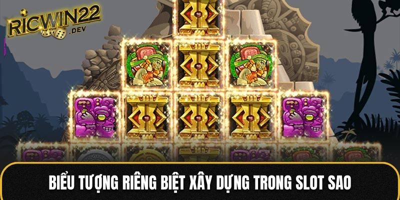 Biểu tượng riêng biệt xây dựng trong slot Sao