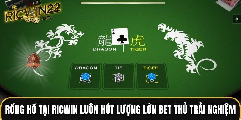 Rồng Hổ tại Ricwin luôn hút lượng lớn bet thủ trải nghiệm