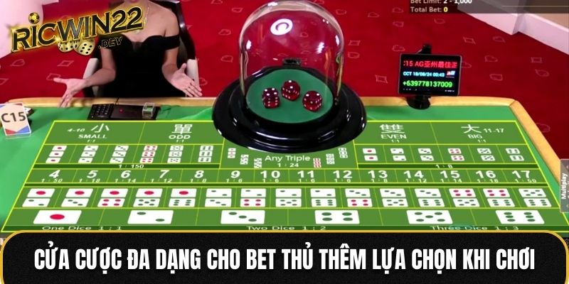 Cửa cược đa dạng cho bet thủ thêm lựa chọn khi chơi